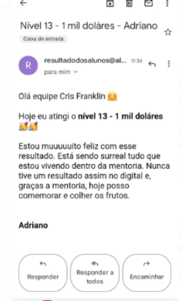 Adriano atingiu $1K — Nível 13