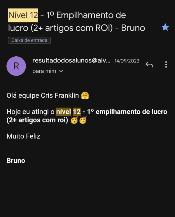 Bruno — empilhamento de lucro