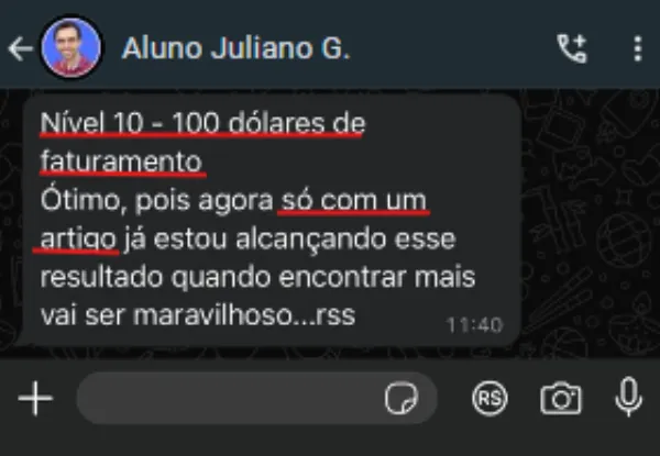 Juliano — $100/mês