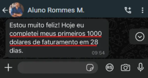 Rommes — $1K em 28 dias
